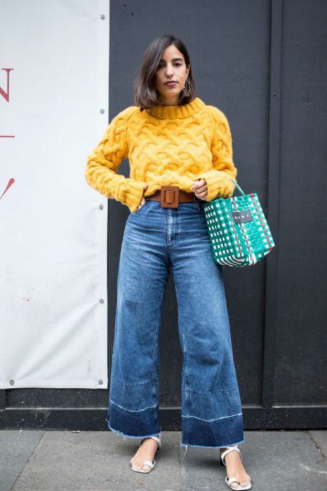 Outfits Con Jeans Tiro Alto Moda Muy Trendy