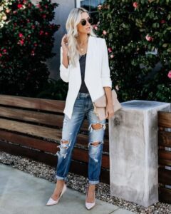 Outfits Con Jeans Rotos Para Mujer Muy Trendy