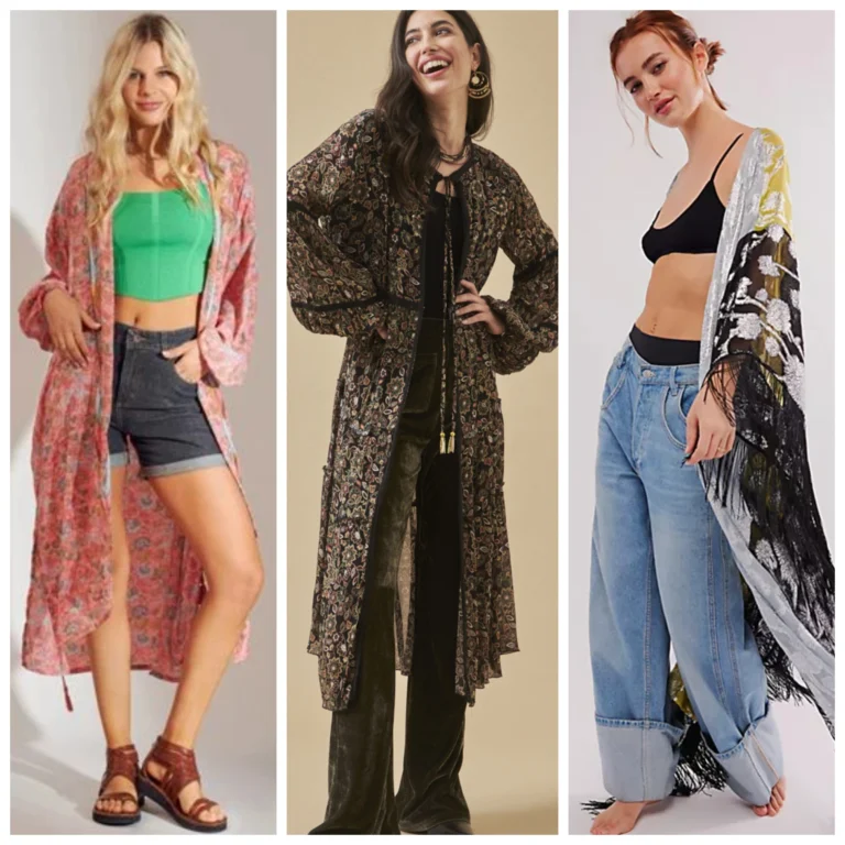 Outfits con kimonos como combinarlos