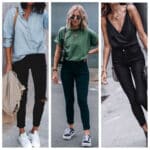 outfits con jeans negros para mujer