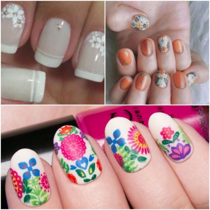  Diseños de uñas con flores