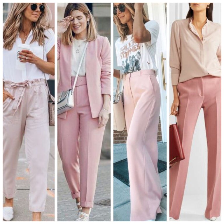 Outftis con pantalones rosas para mujer