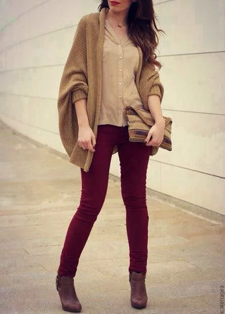 combinar el bordo con el beige
