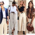 look con pantalon crema