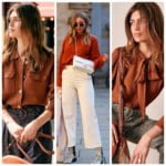 como combinar blusa color ladrillo o terracota