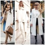 Outfits con tapado blanco para mujer