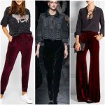 outfits para mujer con pantalon de terciopelo