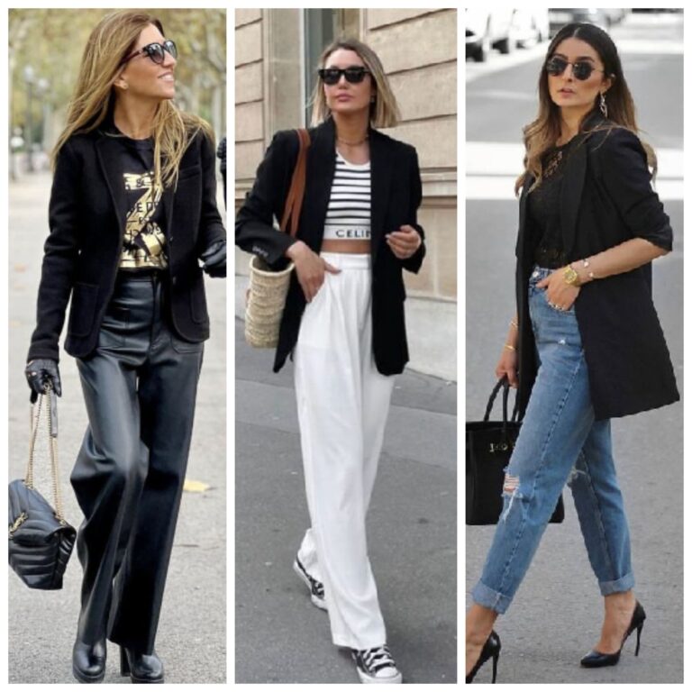 Outfits con blazer negro