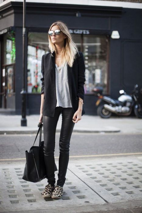 Como combinar un blazer negro 2023 - Outfit mujer - Muy Trendy