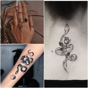 tatuajes serpientes mujer