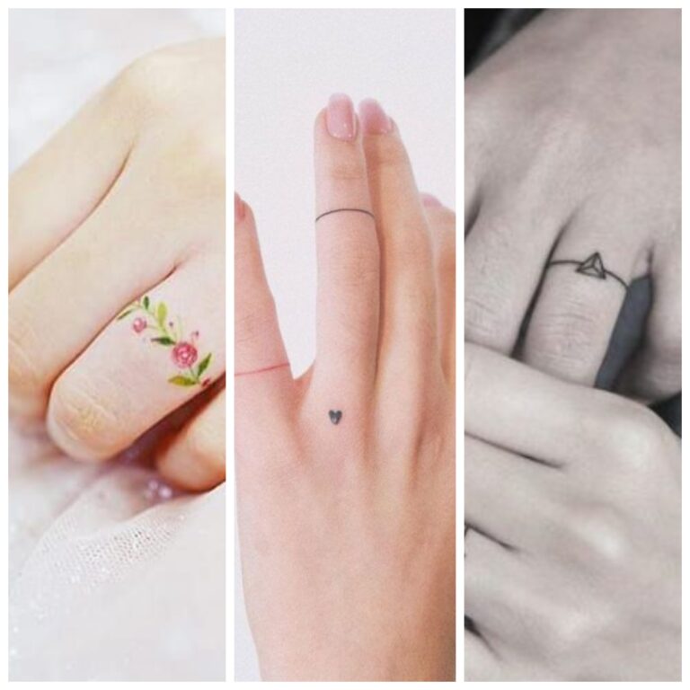 Tatuaje en el dedo para mujer