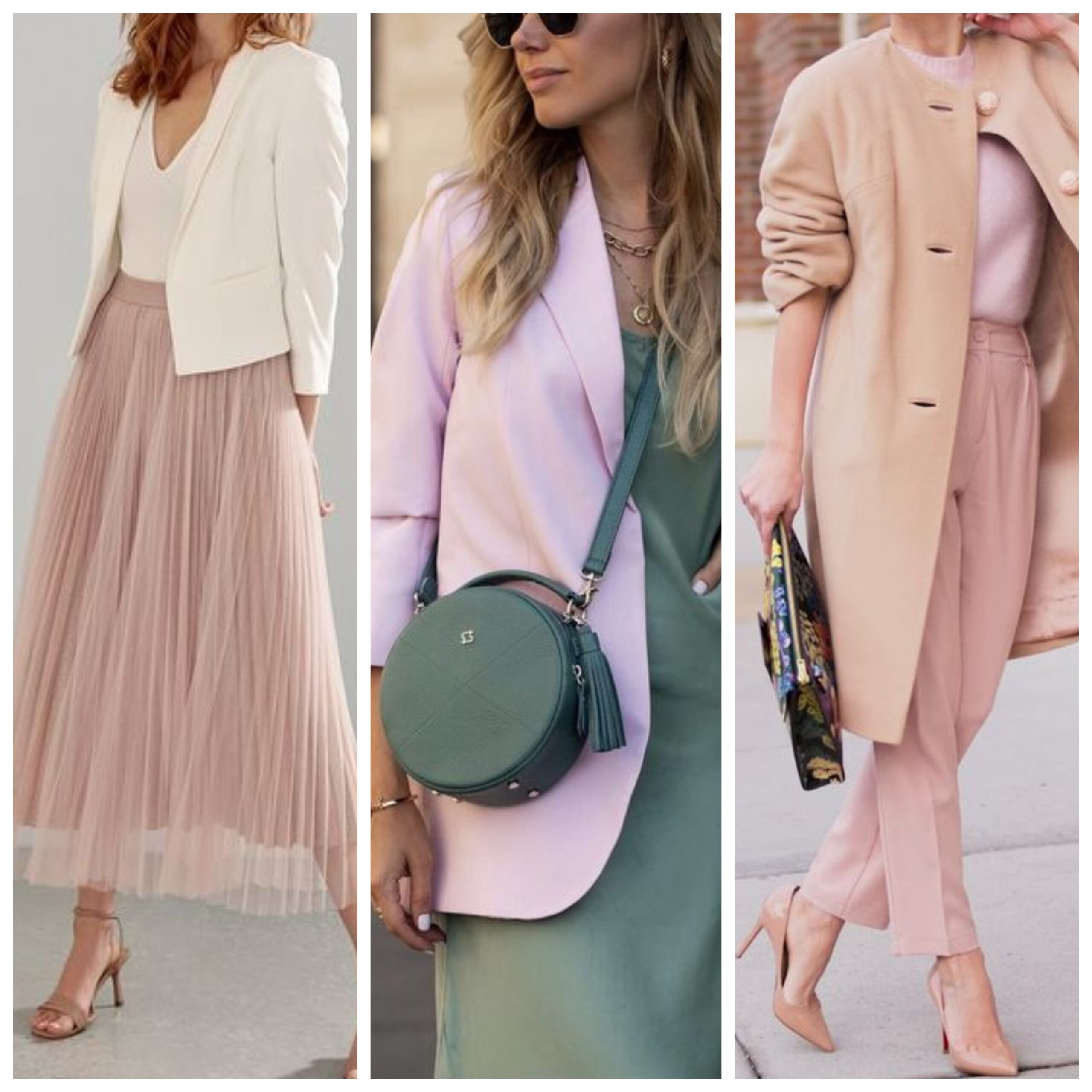 Outfits con rosa palo