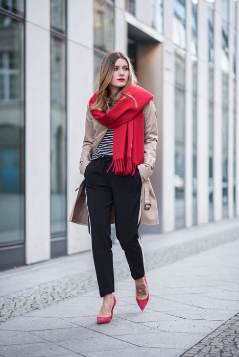 accesorios rojo look