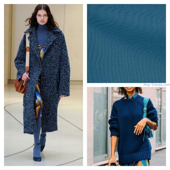 Azul grisaseo Colores de moda invierno 2023 Tendencias