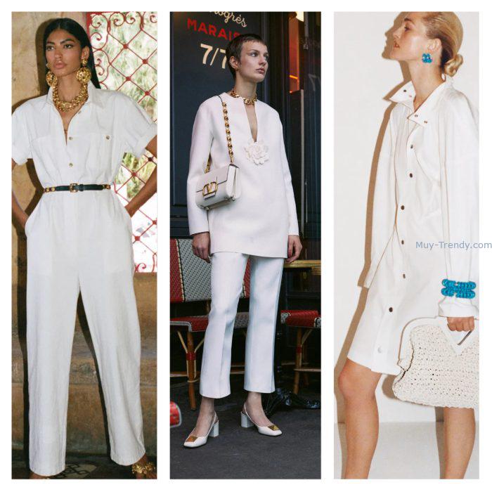 Moda verano 2023 Outfits blancos