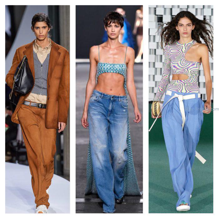 Moda verano 2023 pantalones anchos