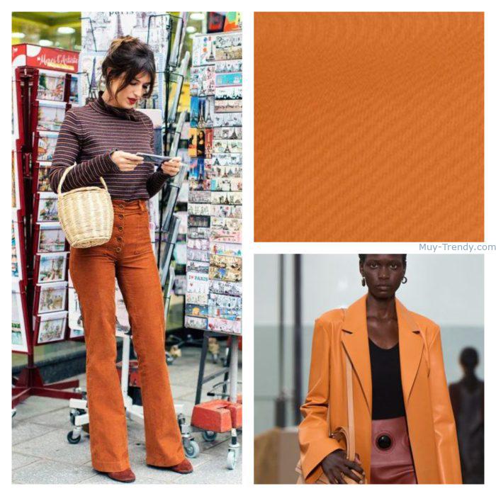 Naranja caramelo Colores de moda invierno 2023 Tendencias