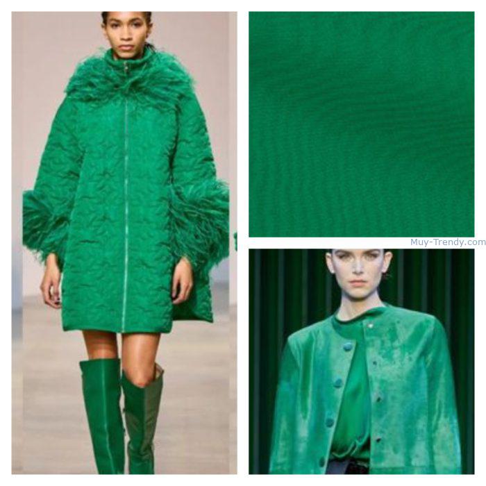 Verde esmeralda Colores de moda invierno 2023 Tendencias