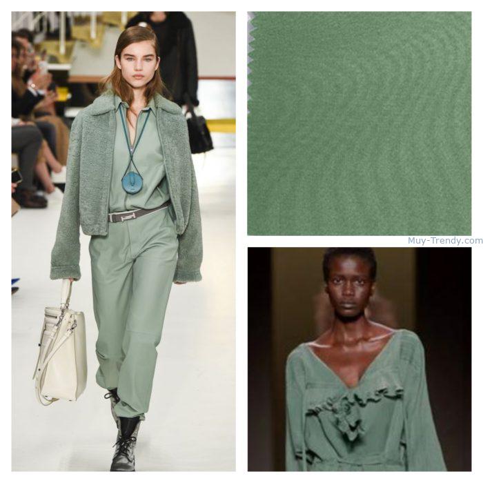 Verde grisaseo Colores de moda invierno 2023 Tendencias