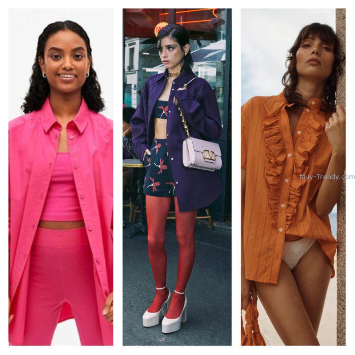camisas oversiza Moda verano 2023