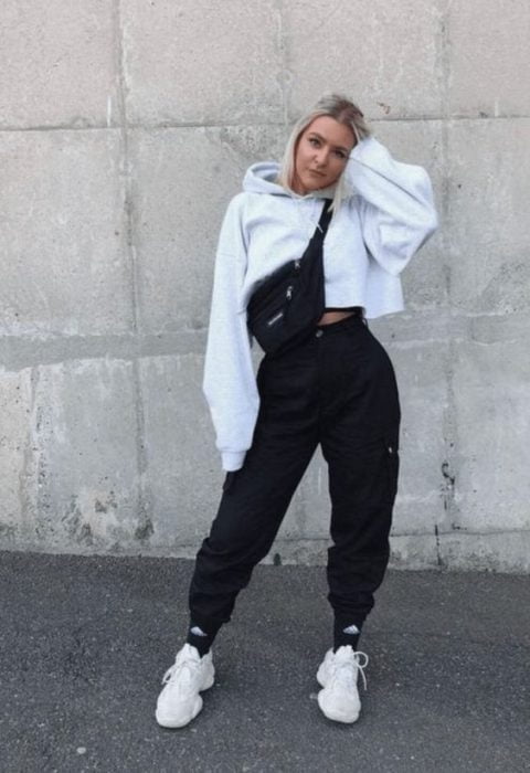 pantalon cargo y buzo frisa