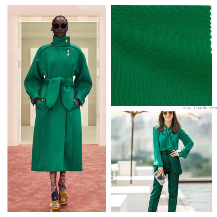 verde bosque oscuro Colores de moda invierno 2023 Tendencias