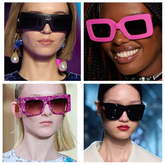 marcos cuadrados Gafas de sol de moda invierno 2023