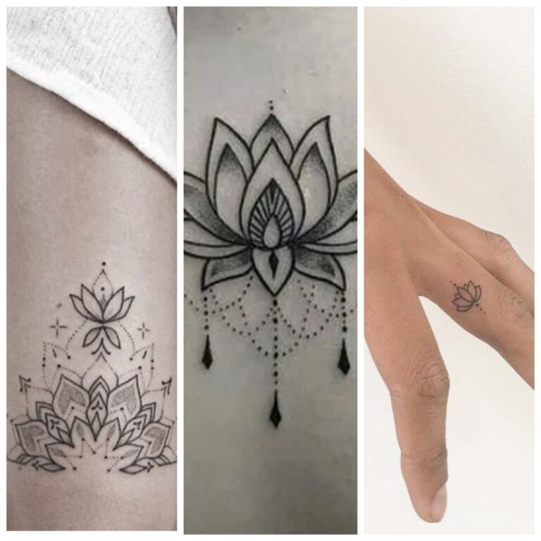 Tatuaje de flor de loto