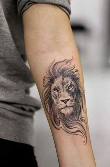 tatoo cara leon
