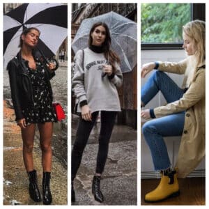 Outfits de mujer para dias lluviosos
