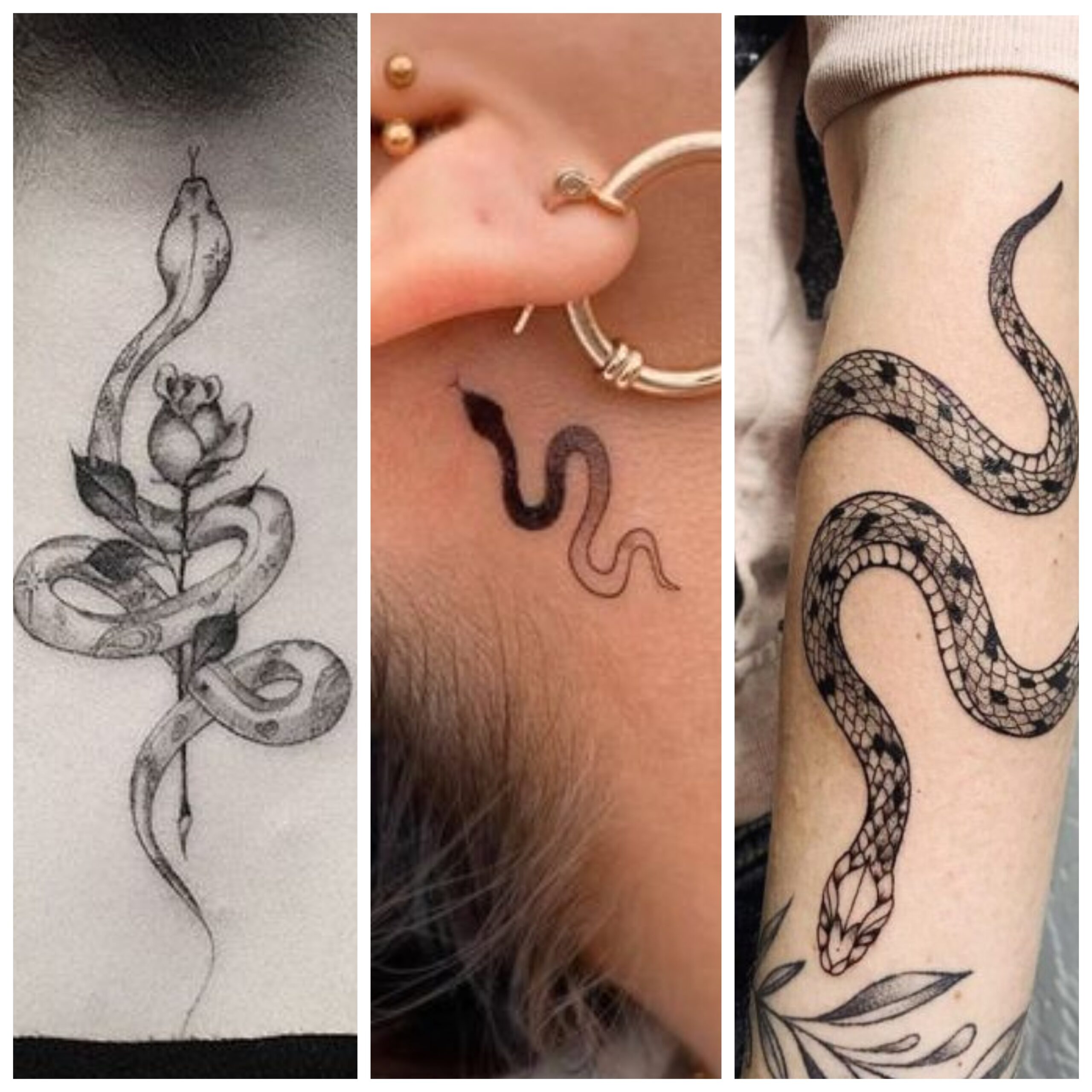 Tatuajes de serpientes para mujer