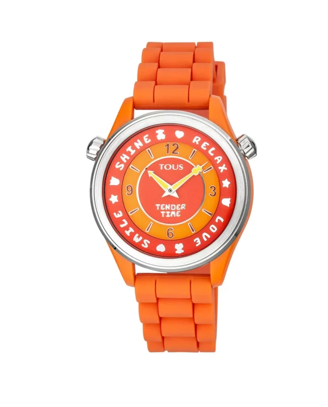 reloj pulsera naranja