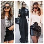 Outfits con faldas negras para mujer