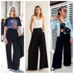 Outfits con palazzo negro