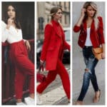 Outfits con ropa roja para mujer