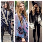 Outfits de moda con poncho para mujer