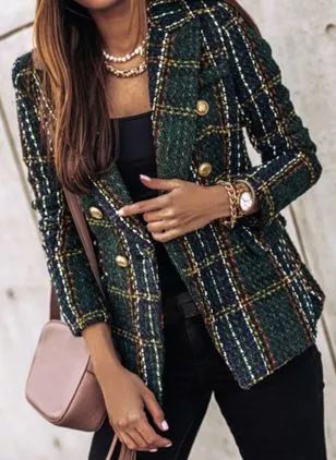 blazer tweed verde