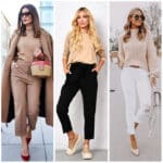 outfit con sweater beige