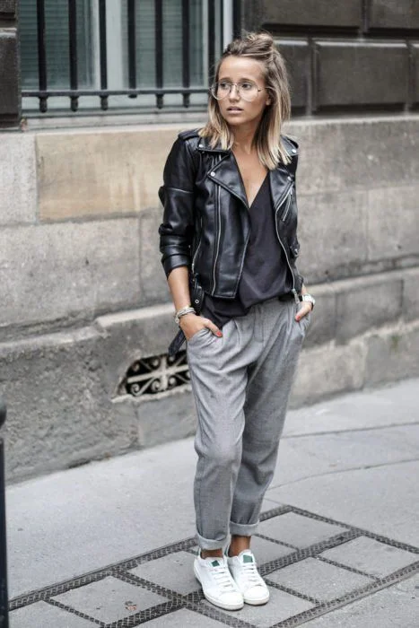 look con jogger gris