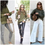outfit sweater verde militar