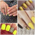 unas amrillas disenos