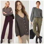 Outfits con blusa gris