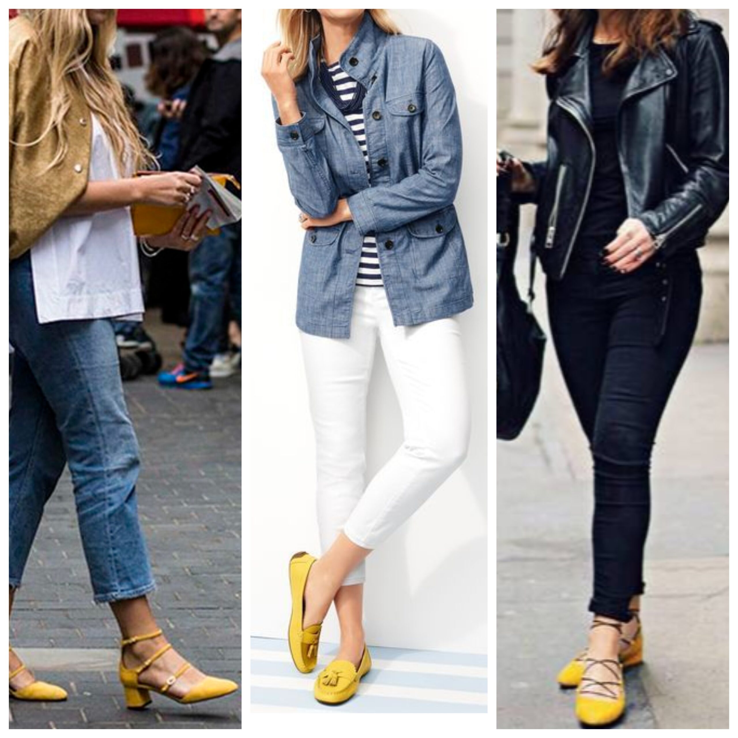 Como combinar zapatos amarillos 2024 – Outfit mujer