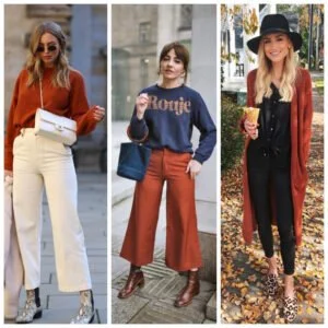 outfit con color ladrillo