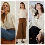 outfit con blusa en color crudo