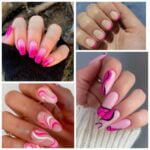diseños de uñas fucsia