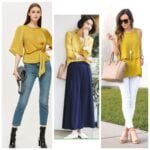 outfit con blusa mostaza