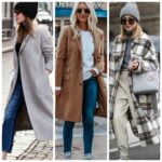 Outfits con saco de paño para mujer