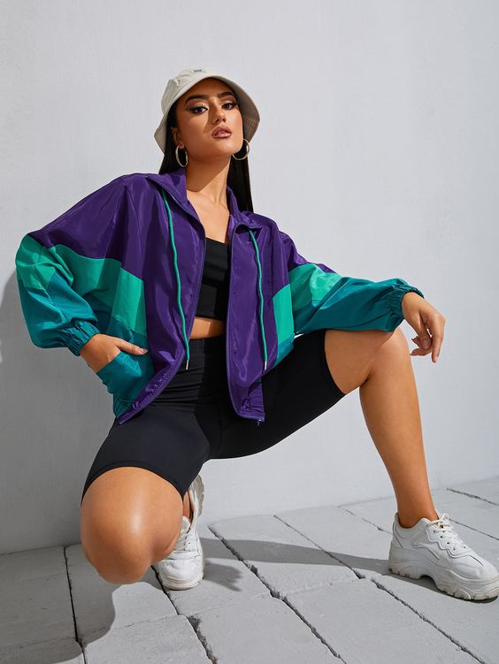 look informales con rompeviento para primavera verano