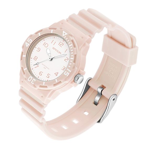 reloj de silocona rosa
